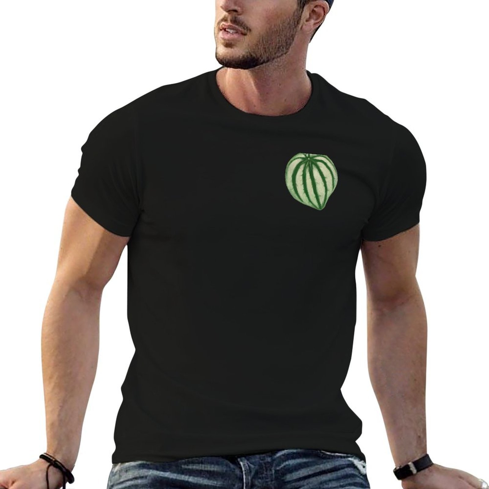 Peperomia Watermelon - Camiseta con estampado de pepino y