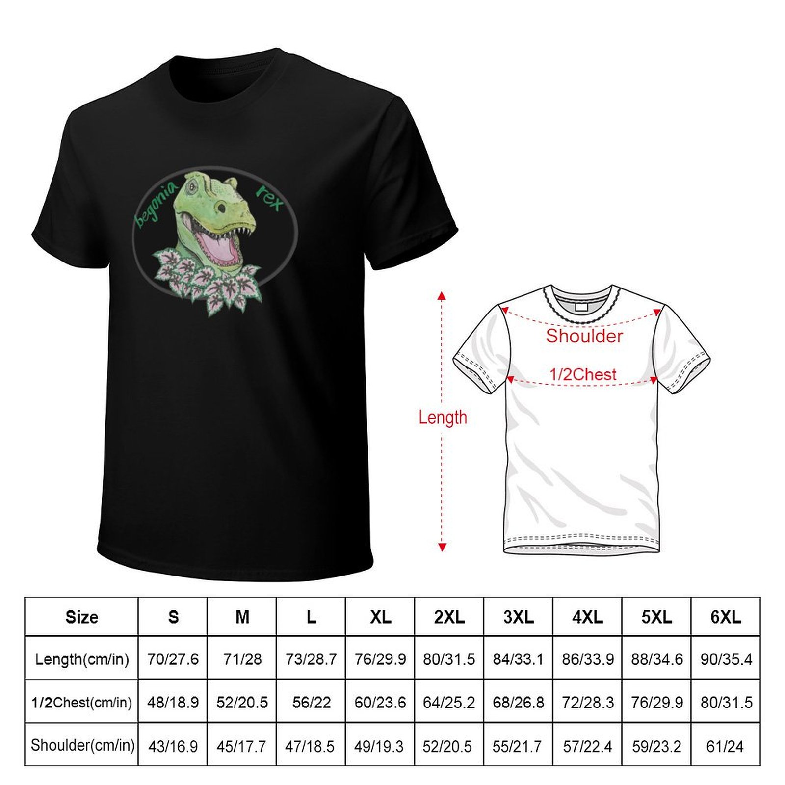 Camiseta con estampado de T-Re - Begonia Rex reseña y precio